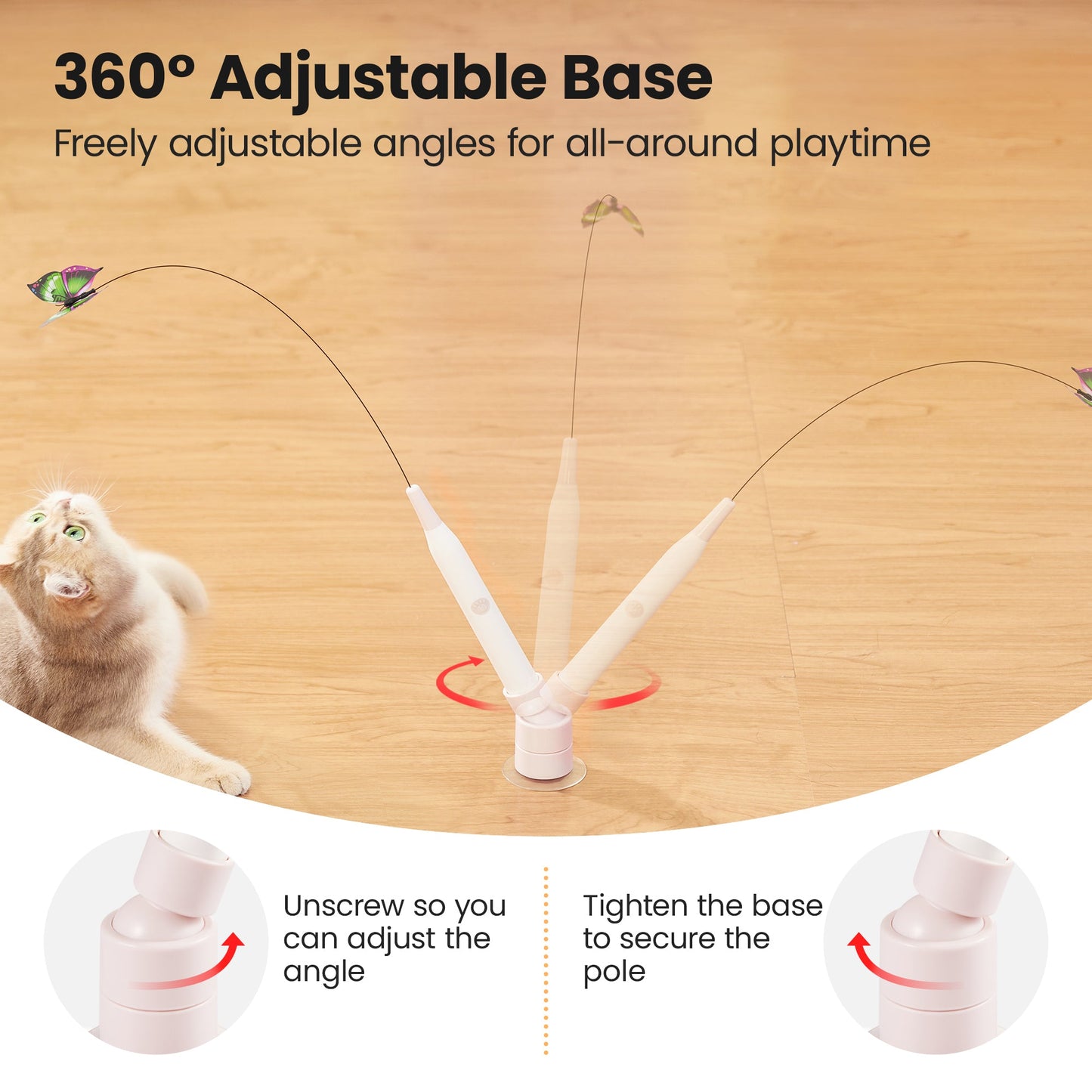 Druva™ Electric Interactive Butterfly Cat
