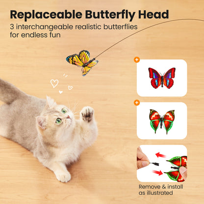 Druva™ Electric Interactive Butterfly Cat