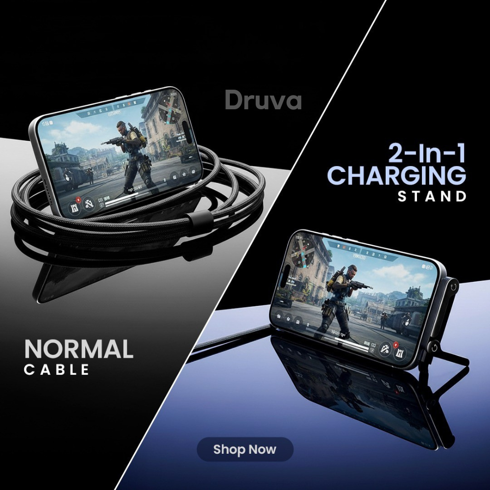 Druva ™ 2 in 1 Charging Cable Stand