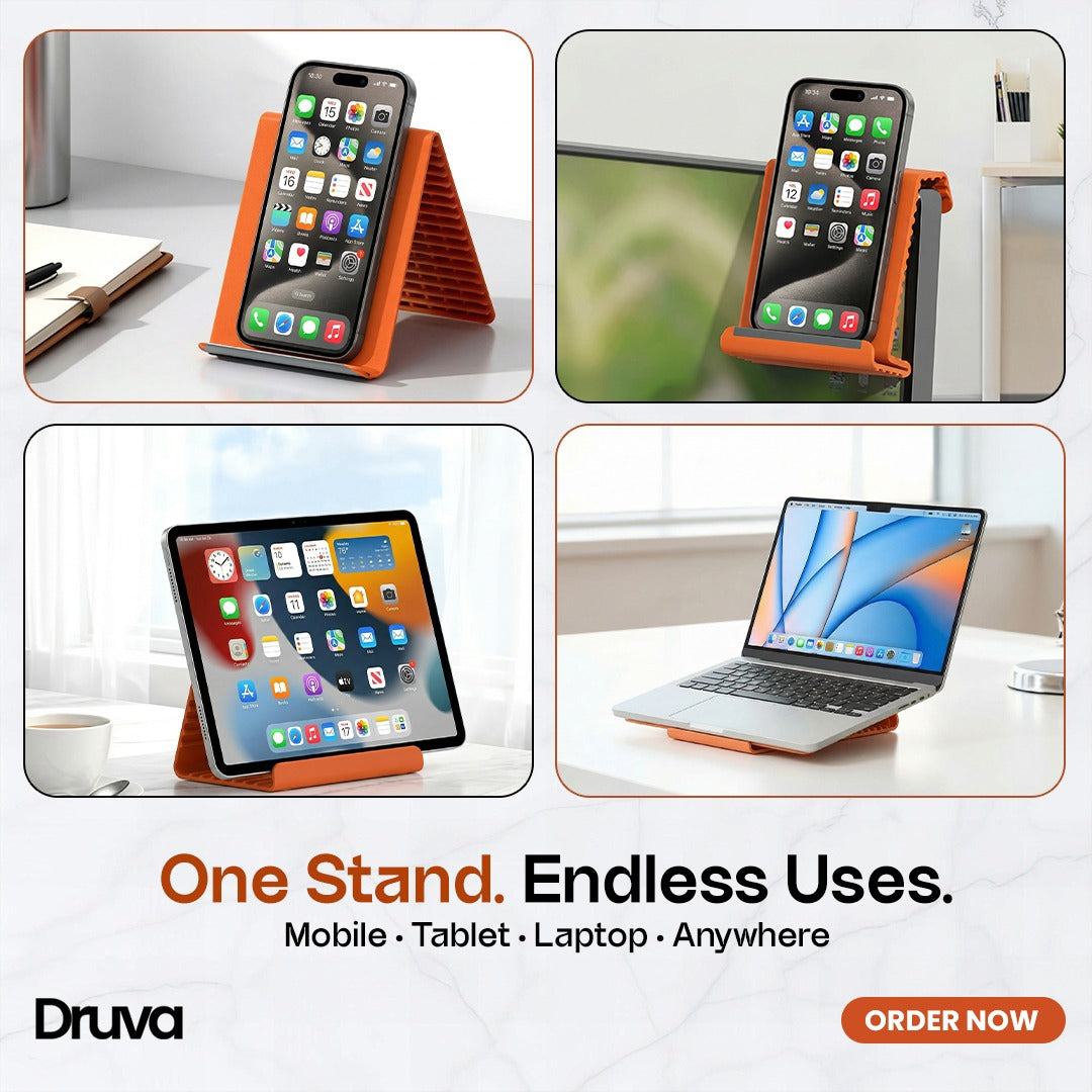 Druva™ foldable silicone stand
