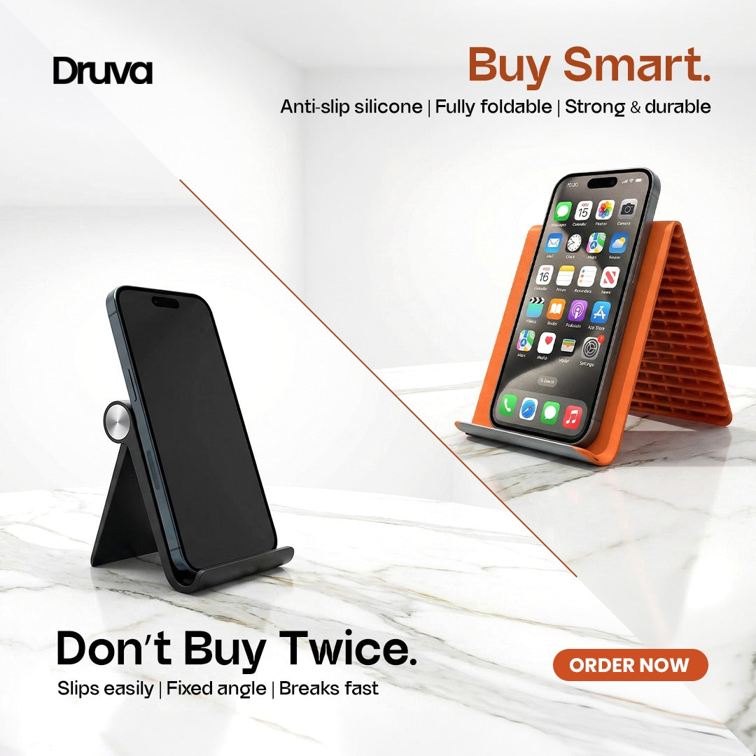 Druva™ foldable silicone stand