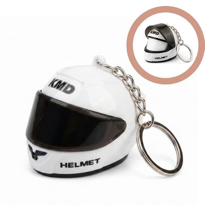 Mini Helmet Keychain with Movable Visor